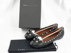MARC BY MARC JACOBS マークバイマークジェイコブス ネズミ スタッズ フラットシューズ フラット パンプス size35(22.0)/黒 ■■◎レディースのサムネイル