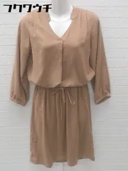 ◇ Fabulous Angela ファビュラスアンジェラ 長袖 膝下丈 ワンピース サイズF ブラウン レディース 【中古】 【1102020006365】のサムネイル