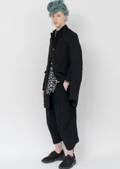 BLACK COMME des GARCONS 22aw 総柄捻れシャツ L ブラックコムデギャルソン 2022aw AD2022 フィリップパゴウスキーのサムネイル