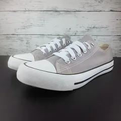 CLOSSHI Canvas Low-Top Sneakers クロッシー キャンバス・ロー・トップ・スニーカーズ グレー 24cm レディース スニーカー 12-21224 L11393のサムネイル