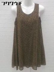 ◇ MELROSE claire メルローズ クレール 豹柄 レオパード ノースリーブ 膝丈 ワンピース ブラウン系 レディース 【中古】 【1102020011642】のサムネイル