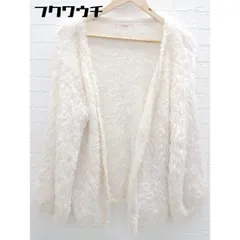 ◇ one after another NICE CLAUP ファー 長袖 ジャケット ブルゾン サイズFREE アイボリー系 レディース 【中古】 【1102030045323】のサムネイル