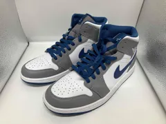 NIKE ナイキ DQ8426-014 Air Jordan 1 Mid True Blue スニーカー サイズ27.5 美品 箱あり 