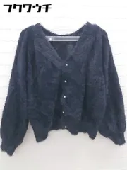 ◇ ROPE PICNIC ロペピクニック 長袖 ニット カーディガン サイズ38 ネイビー系 レディース 【中古】 【1102040017051】