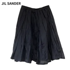 JIL SANDER ジルサンダー ギャザー ボリューム フレアスカート ブラックのサムネイル