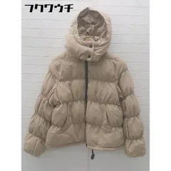 ■ E hyphen world gallery PEACE イーハイフンワールドギャラリー  長袖 中綿 ジャケット サイズF ベージュ系 レディース  【中古】 【1102080008514】