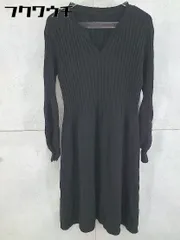 ◇ Girly Doll ガーリードール ニット 長袖 膝下丈 ワンピース ブラック レディース 【中古】 【1102090014611】のサムネイル