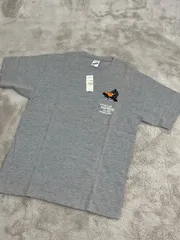 K104 タグ付 90’s Warner Bros Store ダフィーダック 鹿の子Tシャツ 刺繍入り USA 古着 メンズ S グレー コットン100％ 1998年 デッドストック 長期保管品 Daffy Duckのサムネイル