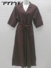 ◇ SHEL'TTER シェルター 七分袖 オールインワン サイズF ブラウン ホワイト レディース 【中古】 【1102120011467】のサムネイル