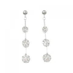 K18WG ダイヤモンド ピアス 1.00CT