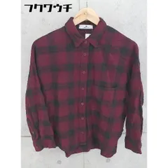 ◇ ◎ URBAN RESEARCH Sonny Label アーバンリサーチ チェック 長袖 シャツ サイズFREE ボルドー系 ブラック レディース 【中古】 【1102160002746】