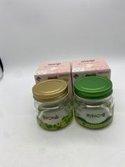 [TAKA60-44]◇meiji ~My sweet Taste ~ D상 버섯 산과 죽순의 마을 유리 캐니스터 2개 세트