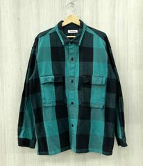 FACETASM ヘビーネルシャツ バァッファローチェック ブルー XL 美品