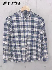 ◇ ◎ URBAN RESEARCH アーバンリサーチ チェック 長袖 シャツ ブラウス サイズF ブルー系 レディース 【中古】 【1103030008189】