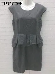 ◇ FLICKAフリッカ フレンチスリーブ 膝丈 ワンピース サイズ0 グレー レディース 【中古】 【1103040012992】のサムネイル