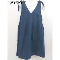 ◇ POU DOU DOU プードゥドゥ ノースリーブ 膝丈 ワンピース サイズM ネイビー レディース  【中古】 【1107280006049】のサムネイル