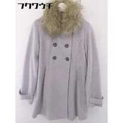 ■ MAJESTIC LEGON マジェスティックレゴン フェイクファー 長袖 コート サイズM グレー レディース  【中古】 【1202090001885】のサムネイル