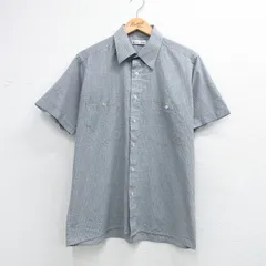 L/古着 ピエールカルダン 半袖 シャツ メンズ グレー他 チェック 26apr16のサムネイル