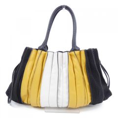 美品 LUPO ハンドバッグ レザー ベージュ系 - メルカリ