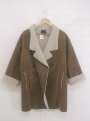 美品☆KBF アーバンリサーチ ノーカラー ロングコート フラップ 