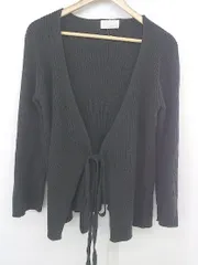 ◇ willfully ウィルフリー 長袖 ニット カーディガン サイズF チャコールグレー系 レディース P  【1302270002708】