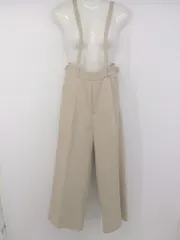 ◇ mline エムライン バックゴム タック サロペット サイズ2 ベージュ系 レディース P  【1303010000671】のサムネイル