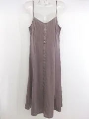 ◇ MAJESTIC LEGON Vネック コーデュロイ風 膝下丈 キャミソール ワンピース サイズM スモーキーピンク系 レディース P  【1303030000156】のサムネイル