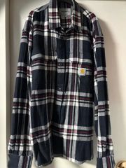 希少】 Carhartt ヘリンボーン ストライプシャツ - メルカリ