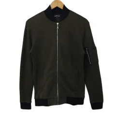 セマンティックデザイン SEMANTIC DESIGN ジャケット ブルゾン ニット ジップアップ 無地 長袖 M 緑 グリーンのサムネイル