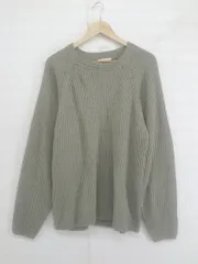 ◇ EMMA CLOTHES エマ クローズ 長袖 ニット セーター サイズF カーキ系 メンズ E  【1303140012117】のサムネイル
