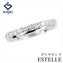 ESTELLE】K18YG D0.30ct ハーフエタニティ リング - メルカリ