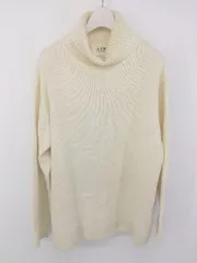 ◇ ADAM ET ROPE アダム エ ロペ タートルネック 長袖 ニット セーター サイズM アイボリー レディース E  【1303140023472】