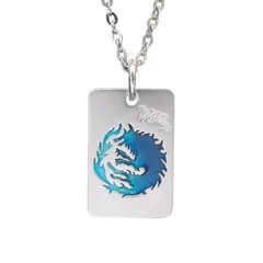 【送料無料】 ウルフマン WOLFMAN B.R.S ウルフマンBRS ムーンウルフ ブルー ドッグタグ ペンダント 青 蒼のサムネイル