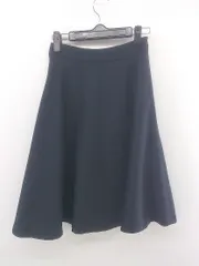 ◇ MISCH MASCH Petite ミッシュマッシュ 膝丈 フレア スカート サイズXS ネイビー レディース E  【1303200007251】のサムネイル