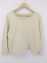 ◇ NATURAL BEAUTY BASIC ナチュラルビューティーベーシック 長袖 トレーナー サイズM ベージュ レディース E  【1303240004067】のサムネイル