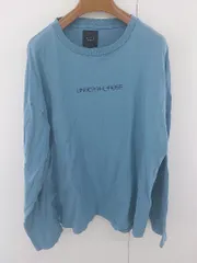 ◇ G.O.C ジーオーシー プリント 長袖 Tシャツ カットソー サイズL ブルー ホワイト系 ブラック メンズ E  【1303240026069】のサムネイル