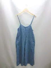 ◇ natural couture ナチュラルクチュール デニム素材 肩紐 オーバーオール サイズM ブルー レディース E  【1303270000909】のサムネイル