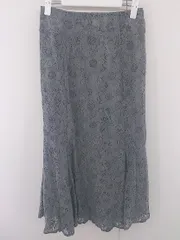 ◇ natural couture ナチュラルクチュール レース ロング フレア スカート サイズM グレー レディース E  【1303280006403】のサムネイル