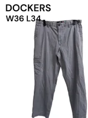 DOCKERS パンツ ワーク W36 L34 グレー      1052のサムネイル