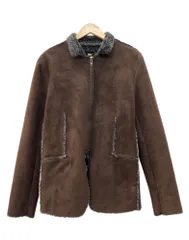 バッファローボブズ Buffalo Bobs Suede Blouson スエード ブルゾン ダブルジップ 裏ボア ライダース ジャケット アウター 茶 サイズ1 ジャケット 無地 ブラウン 104MT-3124のサムネイル