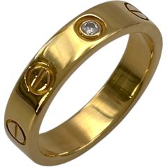 Cartier リング 49 カルティエ ラブリング ダイヤ4P - メルカリ
