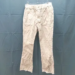 ◇ CIAOPANIC TYPY ウエストゴム　コーデュロイ　ダメージ加工　ストレッチ パンツ サイズM ブラウン系 レディース E  【1303290026606】