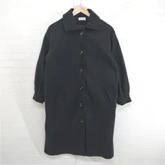 ◇ JUNOAH ジュノア 長袖 ロング コート ブラック レディース E  【1304050007132】のサムネイル