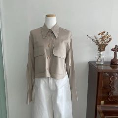 コロ助様専用】SERPENTINA 撥水ストレッチイタリアンカラーシャツ