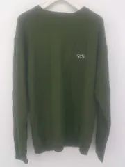 ◇ PENNEYS SHIPS ワンポイント 長袖 ニット カットソー サイズL ダークグリーン系 メンズ E  【1304050014987】のサムネイル