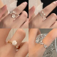 GW限定 指輪 ゆびわ ラップリング 蝶 バタフライ シルバー ジルコニア 