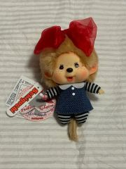 箱入り 飲茶を持ったMonchhichi 女の子 ぬいぐるみ 1974年製 - メルカリ