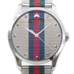 グッチ GUCCI 腕時計 Gタイムレス 126.2 シェリーライン シルバー文字盤 SS クオーツアナログ 【中古】のサムネイル