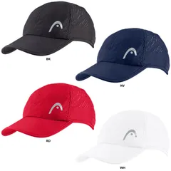 ヘッド HEAD テニス HEAD PRO PLAYER キャップ メンズ レディース 帽子 超軽量 マイクロファイバー 通気性 汗とめ 熱中症対策 フィット感 トーナメント公認デザイン  287124 RD REDのサムネイル