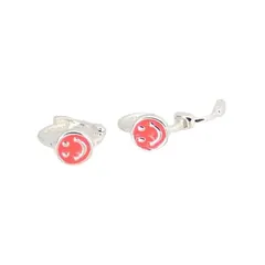 [SILVER 925] [ Anna Flair] COLORFUL SMILE ONE TOUCH EARRINGSカラフル スマイル ワンタッチ ピアス AE223035 ピンク 1